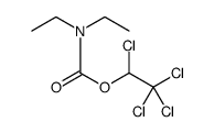 Carbamic acid, diethyl-, 1,2,2,2-tetrachloroethyl ester Structure