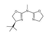 [(S)-4-tert-butyl-4,5-dihydrooxazol-2-yl](4,5-dihydrooxazol-2-yl)methylamine结构式