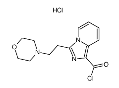 3-(2-morpholin-4-yl-ethyl)-imidazo[1,5-a]pyridine-1-carbonyl chloride hydrochloride Structure