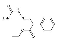 2-phenyl-3-semicarbazono-propionic acid ethyl ester Structure