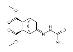 (+-)-5-semicarbazono-norbornane-2endo,3endo-dicarboxylic acid dimethyl ester Structure