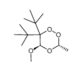 (3R,5R)-6,6-Di-tert-butyl-5-methoxy-3-methyl-[1,2,4]trioxane Structure