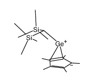 [bis(trimethylsilyl)methyl](pentamethylcyclopentadienyl)germylene结构式