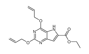 2,4-di-allyloxy-5H-pyrrolo[3,2-d]pyrimidine-6-carboxylic acid ethyl ester Structure