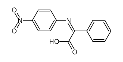 2-((4-nitrophenyl)imino)-2-phenylacetic acid结构式