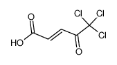 5,5,5-trichloro-4-oxo-pent-2-enoic acid结构式