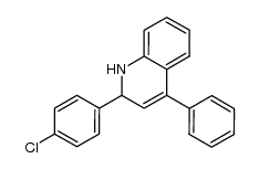 2-(4-chlorophenyl)-4-phenyl-1,2-dihydroquinoline结构式