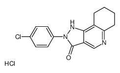 2-(4-chlorophenyl)-6,7,8,9-tetrahydro-1H-pyrazolo[4,3-c]quinolin-3-one,hydrochloride Structure