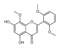 5,7-dihydroxy-8,2',6'-trimethoxyflavone Structure