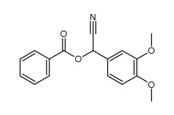 2-benzoyloxy-2-(3',4'-dimethoxyphenyl)-acetonitrile Structure