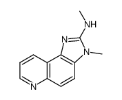 3-Methyl-2-methylaminoimidazo[4,5-F]quinoline结构式