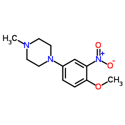 1-(4-Methoxy-3-nitrophenyl)-4-methylpiperazine结构式