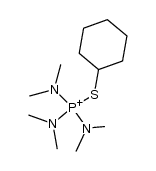 (cyclohexylthio)tris(dimethylamino)phosphonium Structure