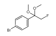 1-bromo-4-(2-fluoro-1,1-dimethoxyethyl)benzene结构式