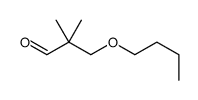 3-butoxy-2,2-dimethylpropanal Structure