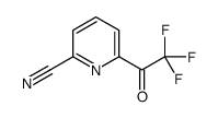 6-(2,2,2-trifluoroacetyl)pyridine-2-carbonitrile结构式