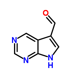7H-吡咯并[2,3-d]嘧啶-5-羧醛结构式