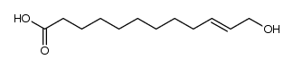 (E)-12-hydroxydodec-10-enoic acid结构式