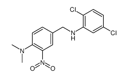 4-[(2,5-dichloroanilino)methyl]-N,N-dimethyl-2-nitroaniline结构式