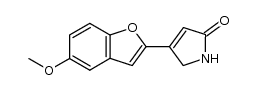 4-(5-methoxybenzofuran-2-yl)-1H-pyrrol-2(5H)-one结构式
