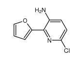 3-amino-6-chloro-2-(2-furanyl) pyridine结构式
