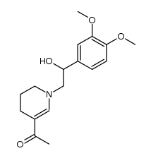 1-[2-(3,4-dimethoxyphenyl)-2-hydroxyethyl]-1,2,3,4-tetrahydro-5-pyridyl methyl ketone Structure