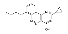 4-amino-8-butyl-N-(cyclopropylmethyl)cinnoline-3-carboxamide结构式