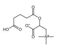 5-[1-carboxy-2-(trimethylazaniumyl)ethoxy]-5-oxopentanoate结构式