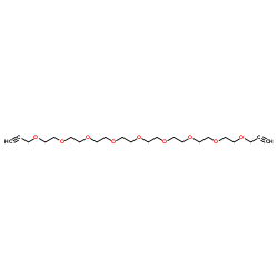 Bis-propargyl-PEG8 Structure