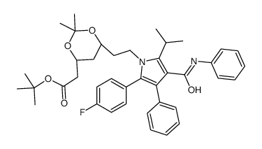 10-trans-Atorvastatin Acetonide tert-Butyl Ester结构式