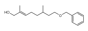 8-benzyloxy-2,6-dimethyl-oct-2-en-1-ol Structure