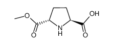 2,5-Pyrrolidinedicarboxylicacid,monomethylester,(2S-trans)-(9CI) structure