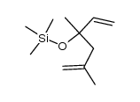 ((3,5-dimethylhexa-1,5-dien-3-yl)oxy)trimethylsilane结构式
