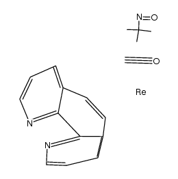 (t-Bu)N(O)Re(CO)3(1,10-phenanthroline) Structure