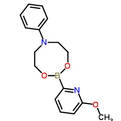 2-(6-Methoxy-2-pyridinyl)-6-phenyl-1,3,6,2-dioxazaborocane Structure