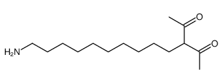 3-(10-aminodecyl)pentane-2,4-dione Structure