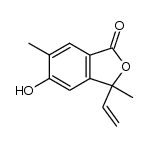 5-hydroxy-2,6-dimethyl-2-vinylphthalide结构式