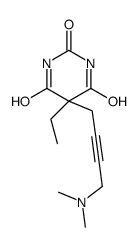 5-[4-(dimethylamino)but-2-ynyl]-5-ethyl-1,3-diazinane-2,4,6-trione结构式
