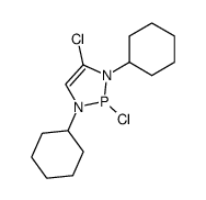 2,4-dichloro-1,3-dicyclohexyl-1,3,2-diazaphosphole Structure