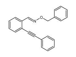 (E)-2-(2-phenylethynyl)benzaldehyde O-benzyl-oxime Structure