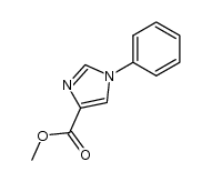 1-苯基-1H-咪唑-4-羧酸甲酯结构式