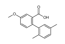 2-(2,5-dimethylphenyl)-5-methoxybenzoic acid结构式