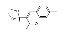 (E)-4,4-dimethoxy-3-(4-methylbenzylidene)pentan-2-one Structure