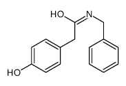 Benzeneacetamide, 4-hydroxy-N-(phenylmethyl)- Structure