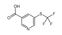 5-[(Trifluoromethyl)sulfanyl]nicotinic acid结构式