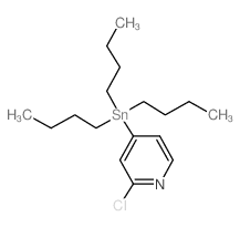 2-Chloro-4-(tributylstannyl)pyridine structure