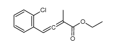 4-(2-chloro-phenyl)-2-methyl-buta-2,3-dienoic acid ethyl ester结构式