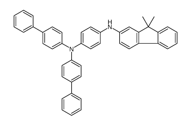 N1,N1-二([1,1’-联苯]-4-基)-N4-(9,9-二甲基-9H-芴-2-基)-1,4-苯二胺结构式