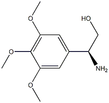 (2S)-2-AMINO-2-(3,4,5-TRIMETHOXYPHENYL)ETHAN-1-OL结构式
