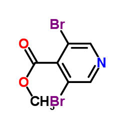 Methyl 3,5-dibromo-4-pyridinecarboxylate Structure